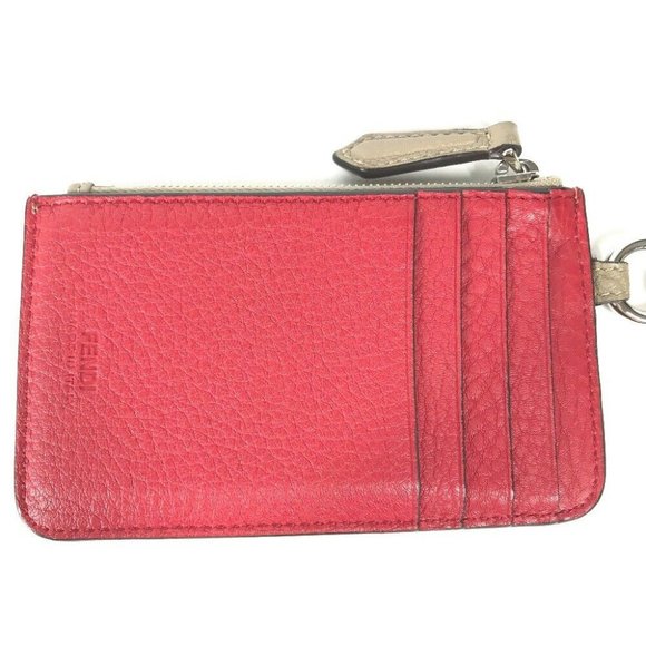 FENDI Bicolor logo Card Case Wallet Fragment Case coin purse - Picture 9 of 11